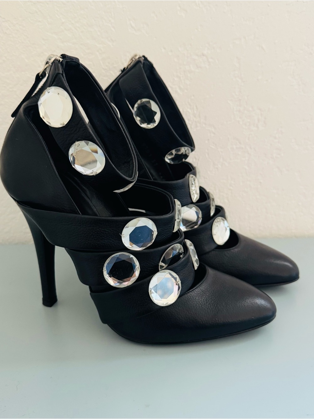 Giuseppe Zanotti Balmain Diamante Point Stiletto